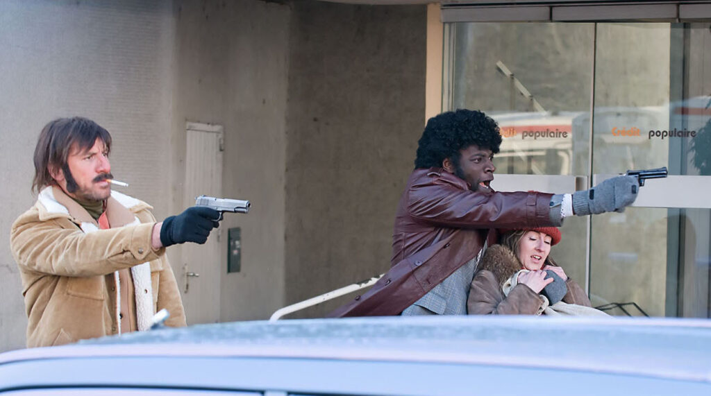 Fred Testot et Omar Sy dans "La loi de Murphy" de Christophe Campos - Gaumont - Canal + (2009) / photo©julien Bonet