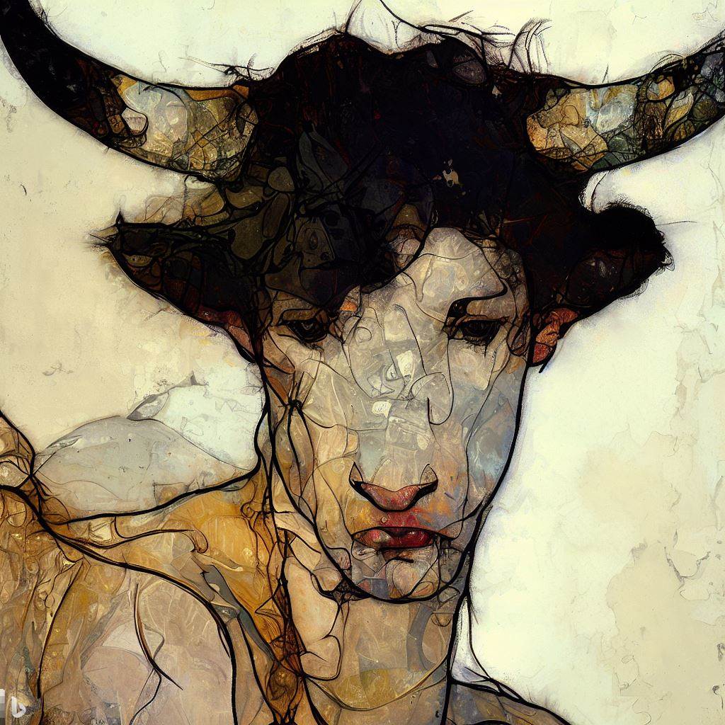 Taurus - Egon Schiele style