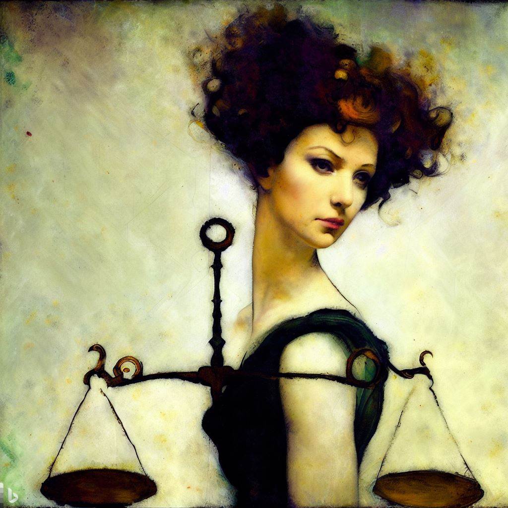 Libra - Egon Schiele style