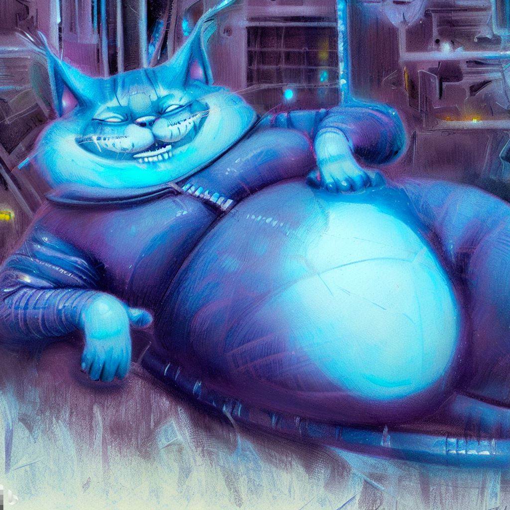 The Cheshire Cat / Wonderland - Enki Bilal style