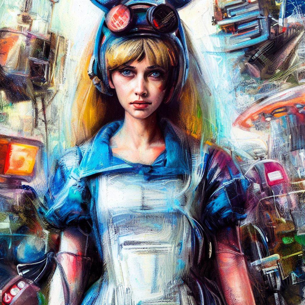 Alice / Wonderland - Enki Bilal style