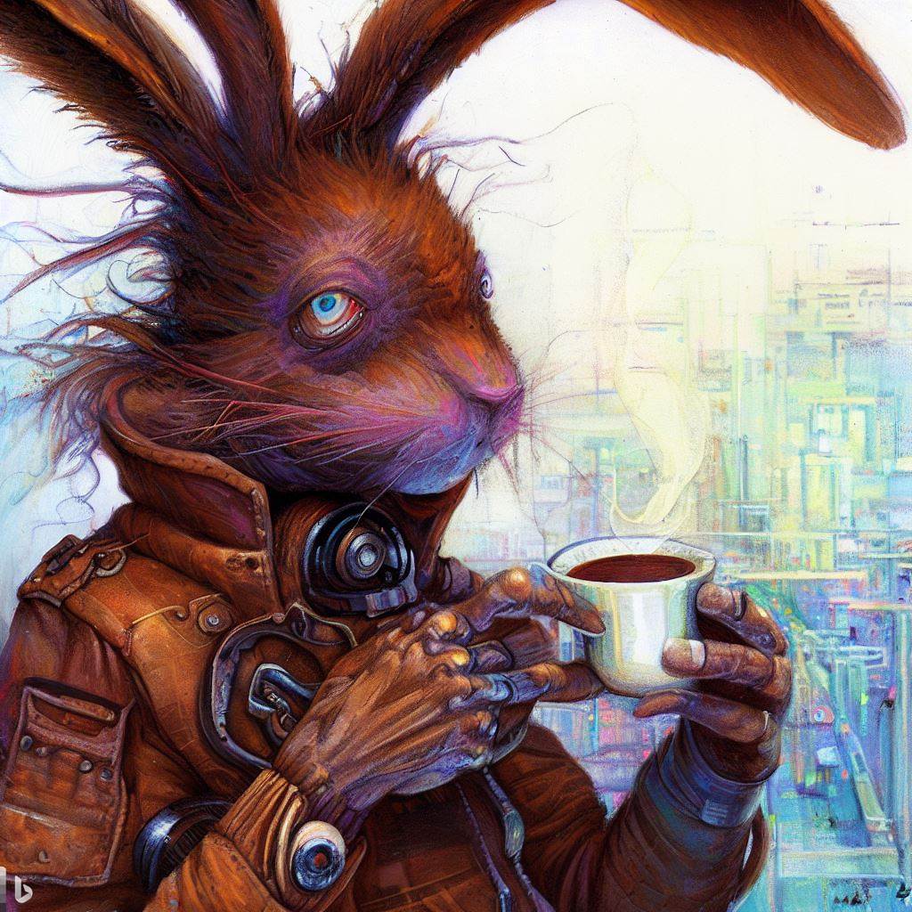 The March Hare / Wonderland - Enki Bilal style