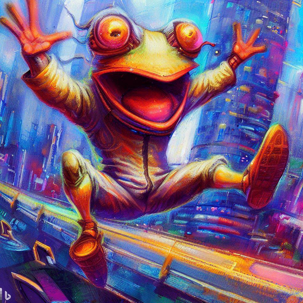 The Frog-Footman / Wonderland - Enki Bilal style