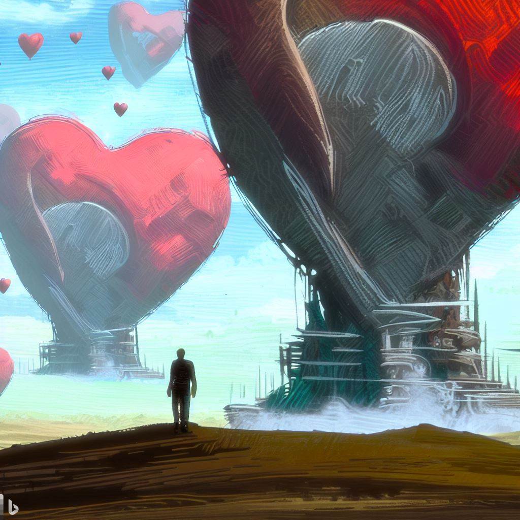 Wonderland landscape - Enki Bilal style