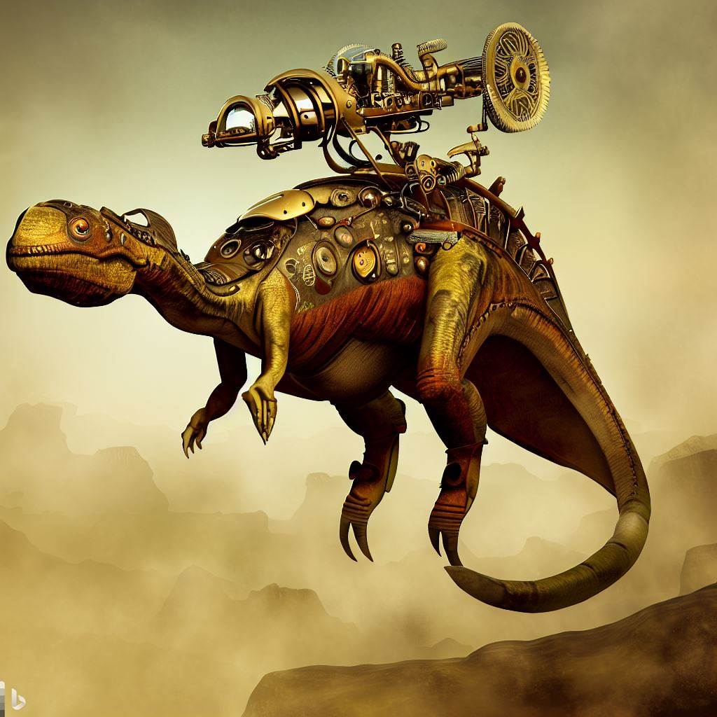 Steampunk Barosaurus lentus