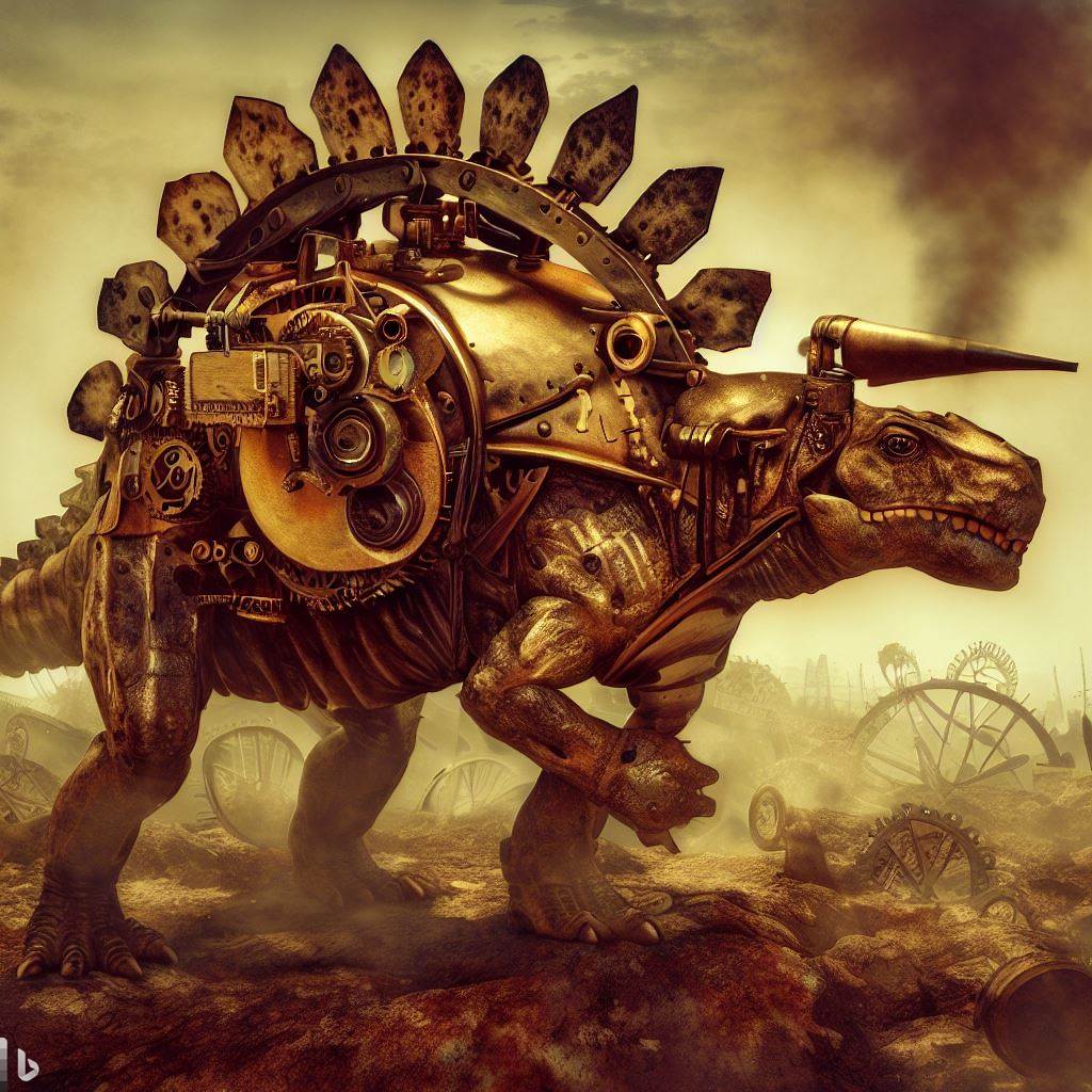 Steampunk Stegosaurus stenops