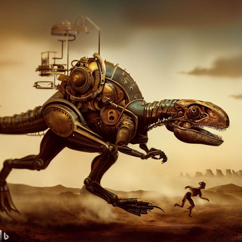 Steampunk Plateosaurus engelhardti