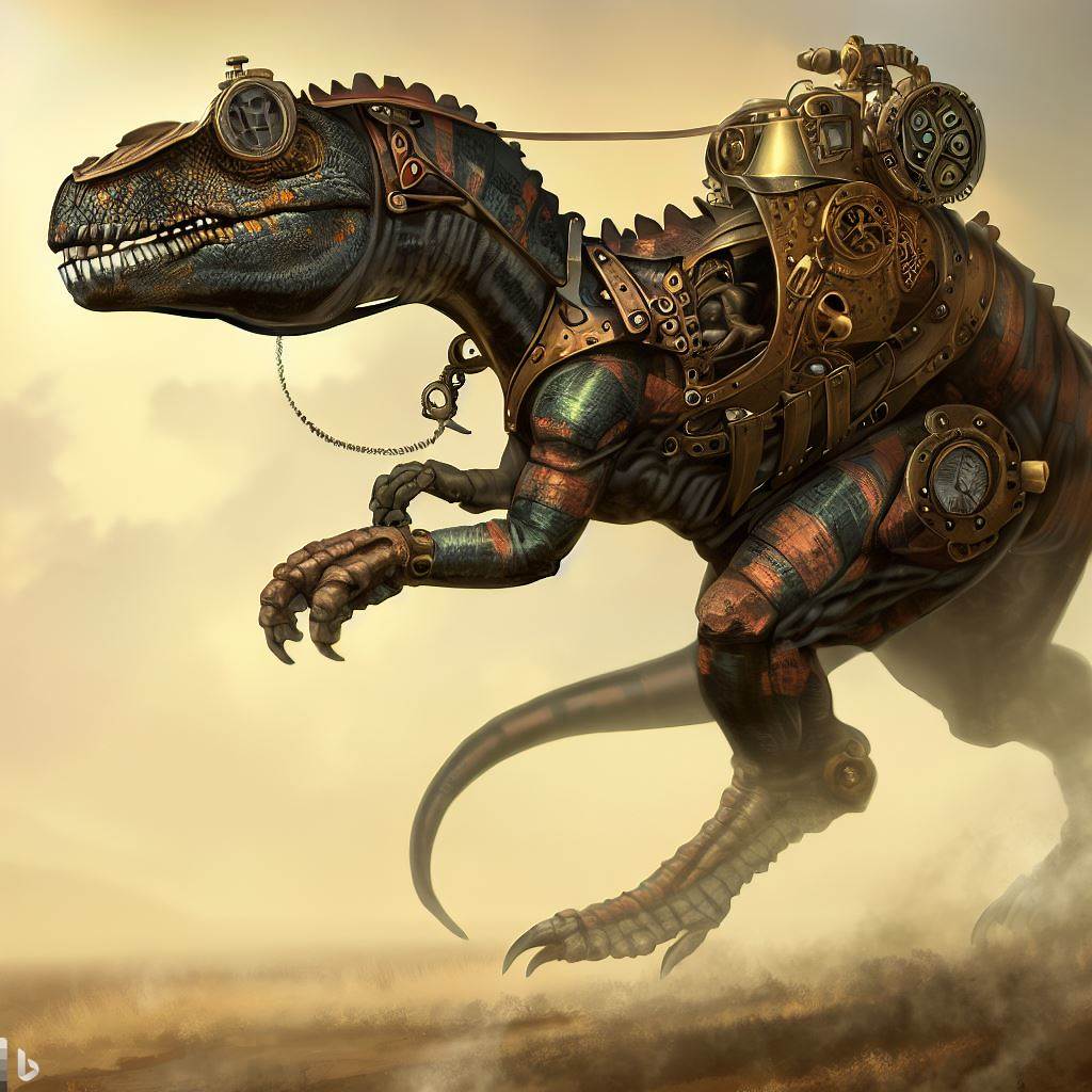 Steampunk Apatosaurus excelsus