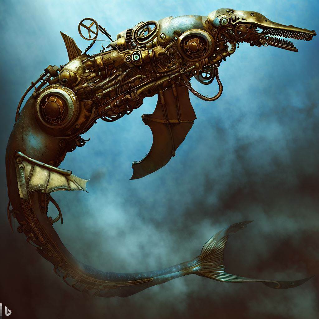 Steampunk Plesiosaurus