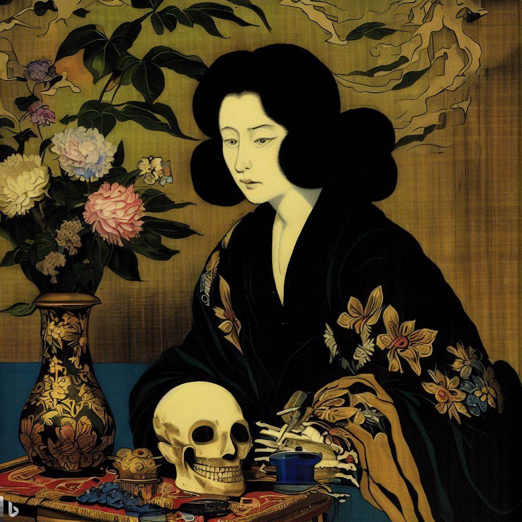 Vanitas Utagawa Kuniyoshi style