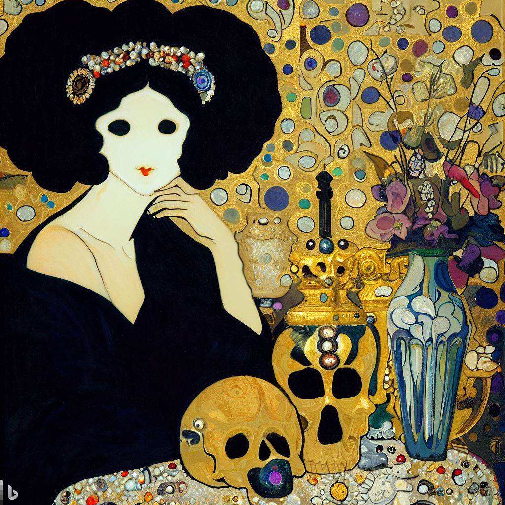 Vanitas Klimt style