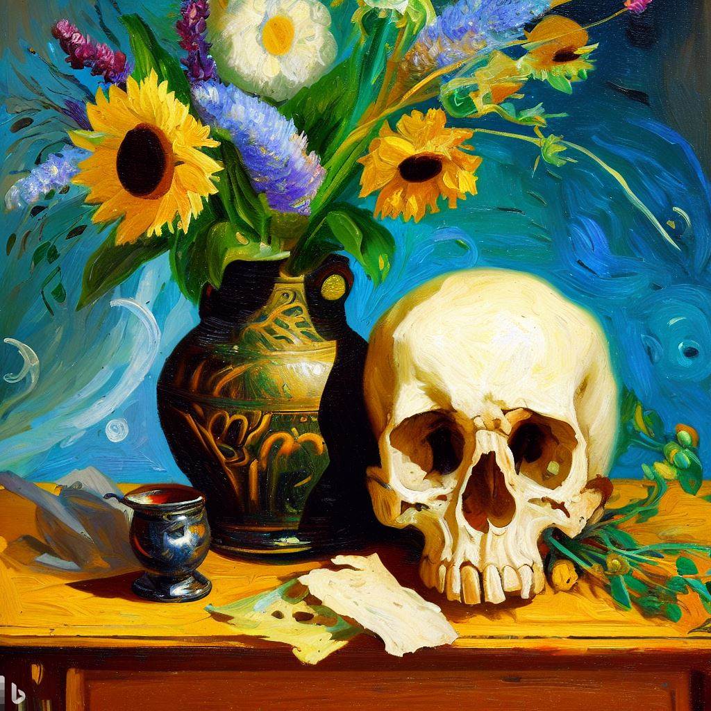 Vanitas Van Gogh style