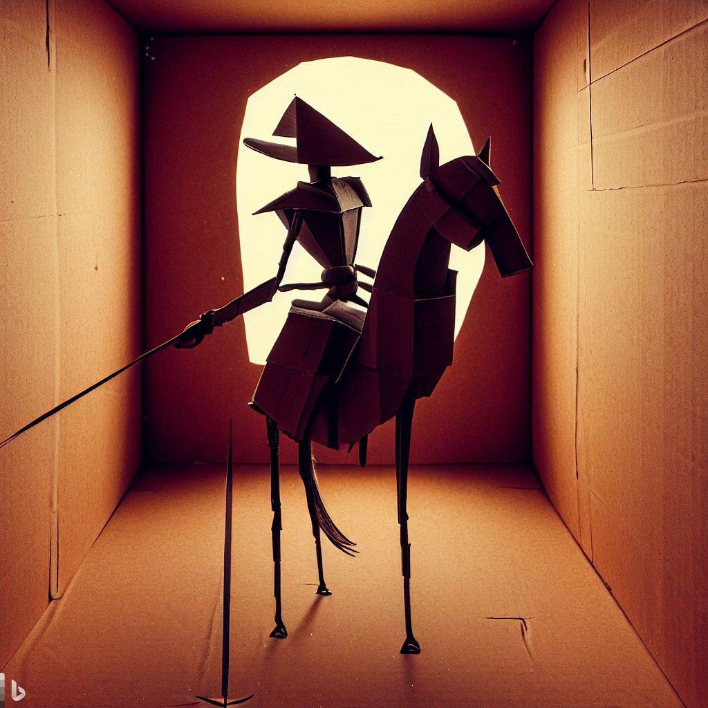 Don Quichotte dans une vie en carton