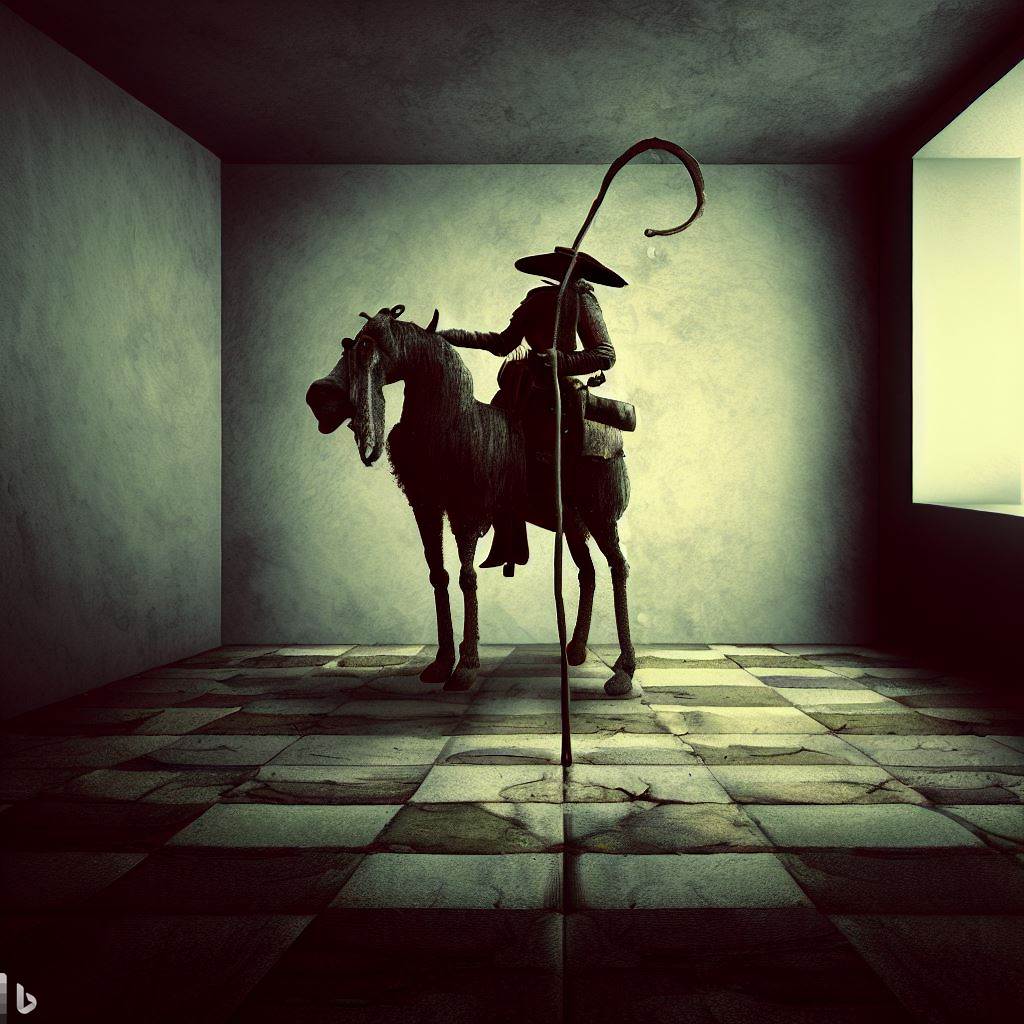 Don Quichotte cherchant la sortie